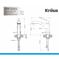 Кухонний змішувач OREN™ KPF-2252SFS Kraus