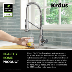 Змішувач кухонний 2в1 BOLDEN™ KFF-1610CH Kraus з підключенням фільтрованої води-foto5