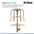 Кухонний змішувач ARTEC PRO™ KPF-1603BGMB Kraus *Товар з вітрини / з дефектами 