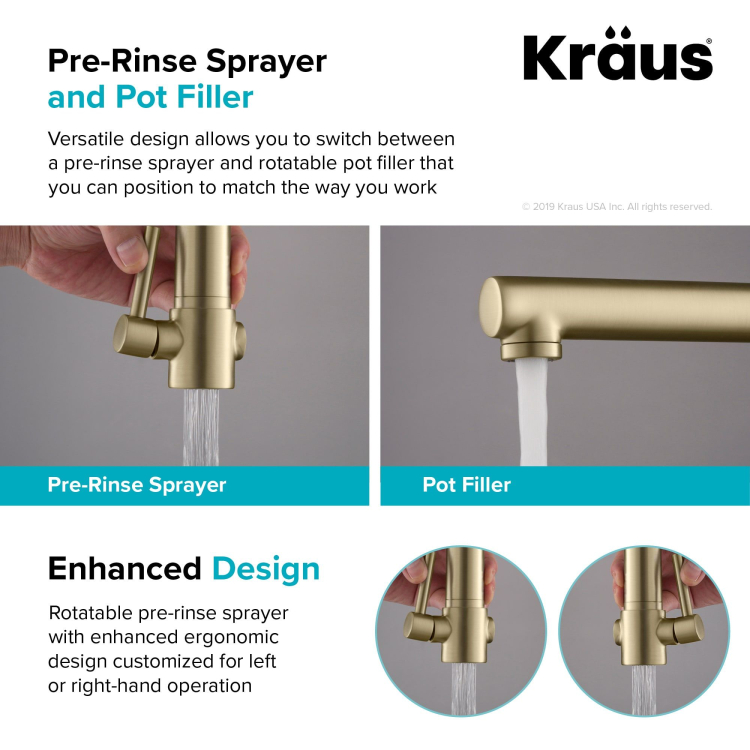 Кухонний змішувач ARTEC PRO™ KPF-1603MBSB Kraus