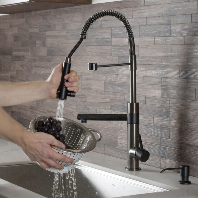 Кухонний змішувач ARTEC PRO™ KPF-1603MBSB Kraus