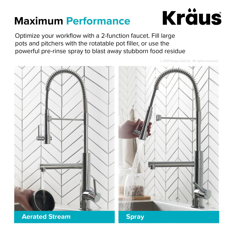 Кухонний змішувач ARTEC PRO™ KPF-1603SBBG Kraus