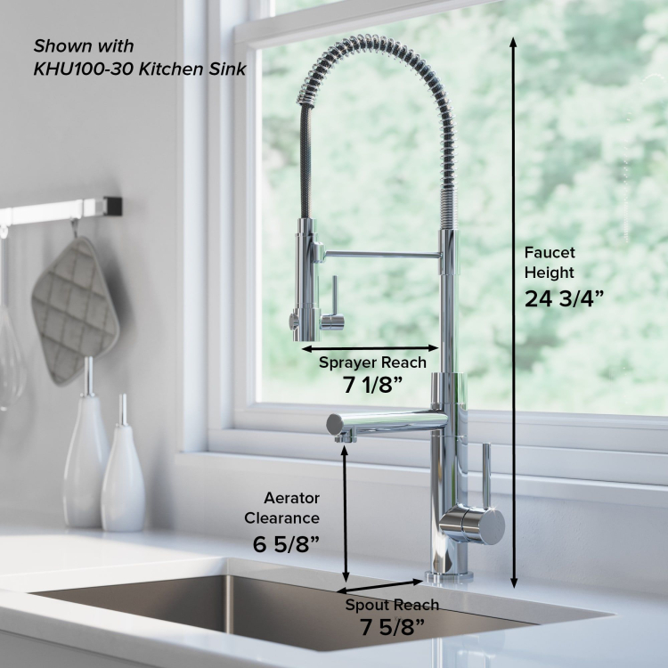 Кухонний змішувач ARTEC PRO™ KPF-1603SBBG Kraus
