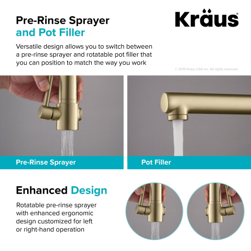 Кухонний змішувач ARTEC PRO™ KPF-1603SBBG Kraus-foto12