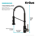 Змішувач кухонний BOLDEN™ KPF-1610MBSB Kraus 