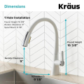Кухонний змішувач NOLEN™ KPF-1673CHWH Kraus
