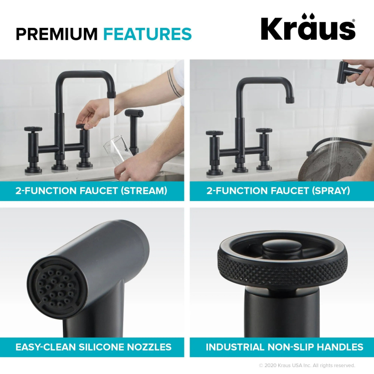 Змішувач кухонний URBIX™ KPF-3125MB Kraus