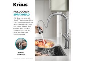 Змішувач кухонний ALLYN™ KPF-4102SFS Kraus-foto9