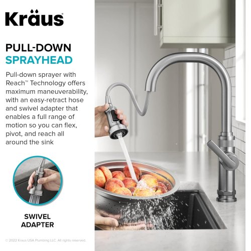 Змішувач кухонний ALLYN™ KPF-4102SFS Kraus-foto9
