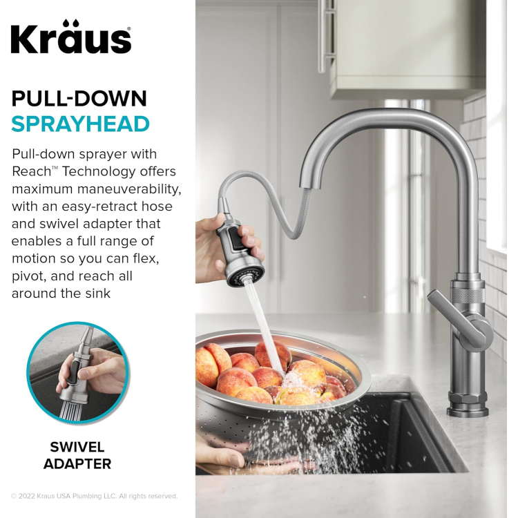Змішувач кухонний ALLYN™ KPF-4102SFS Kraus