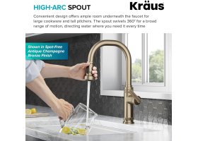 Змішувач кухонний ALLYN™ KPF-4102SFS Kraus-foto7
