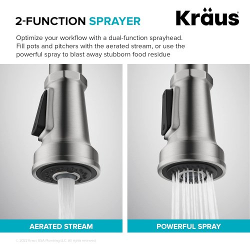 Змішувач кухонний ALLYN™ KPF-4102SFS Kraus-foto6