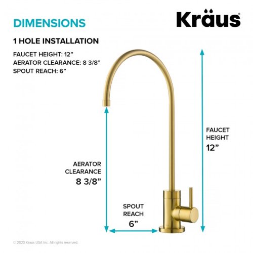 Кран для фільтрованої води PURITA™ FF-100BB Kraus-foto6