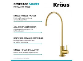 Кран для фільтрованої води PURITA™ FF-100BB Kraus *Товар з вітрини-foto2