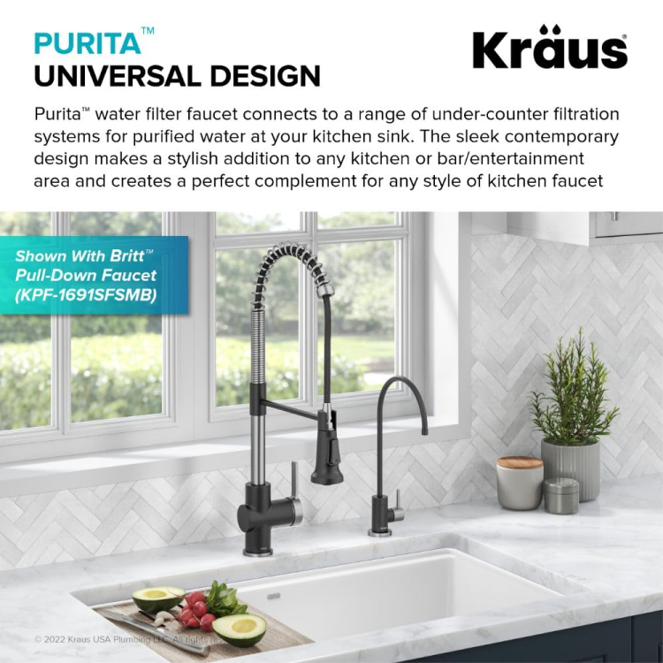 Кран для фільтрованої води PURITA™ FF-100SFSMB Kraus