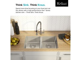 Мийка кухонна стальна KD1UD33B DEX Kraus-foto17