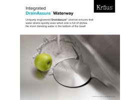 Мийка кухонна стальна KD1US17B DEX Kraus-foto11
