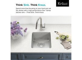 Мийка кухонна стальна KD1US17B DEX Kraus-foto16