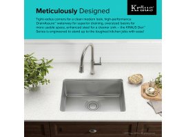 Мийка кухонна стальна KD1US25B DEX Kraus-foto4