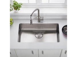 Мийка кухонна стальна KD1US33B DEX Kraus-foto2