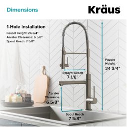 Кухонний змішувач ARTEC PRO™ KPF-1603SFS Kraus-foto5