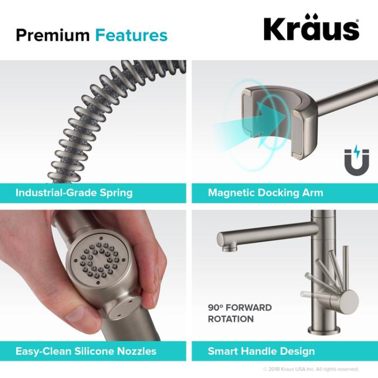 Кухонний змішувач ARTEC PRO™ KPF-1603SFS Kraus