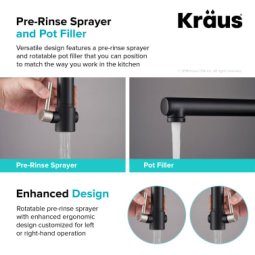 Кухонний змішувач ARTEC PRO™ KPF-1603SFSMB Kraus-foto2
