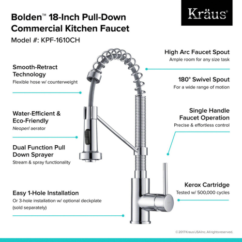 Змішувач кухонний BOLDEN™ KPF-1610CH Kraus-foto12