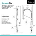Змішувач кухонний BOLDEN™ KPF-1610CH Kraus