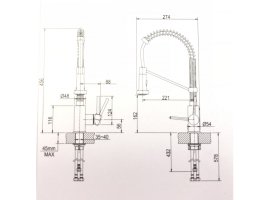 Змішувач кухонний BOLDEN™ KPF-1610SFSCH Kraus *Товар з вітрини-foto15