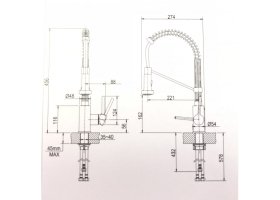 Змішувач кухонний BOLDEN™ KPF-1610SFSCH Kraus *Товар з вітрини-foto15
