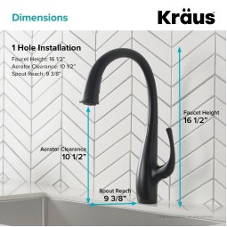 Кухонний змішувач ANSEL™ KPF-1675MB Kraus-foto7