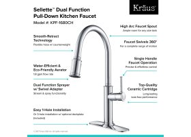 Кухонний змішувач SELLETTE™ KPF-1680SFS Kraus-foto11