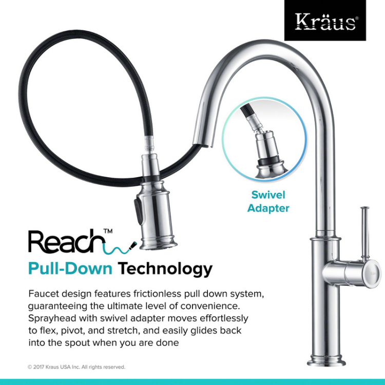 Кухонний змішувач SELLETTE™ KPF-1680SFS Kraus