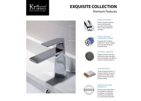 Змішувач для умивальника APLOS KEF-15301CH Kraus с донним клапаном-foto7