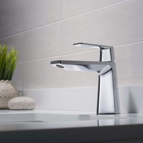 Змішувач для умивальника APLOS KEF-15301CH Kraus с донним клапаном-foto6