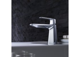 Змішувач для умивальника APLOS KEF-15301CH Kraus с донним клапаном-foto2