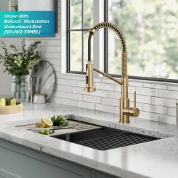 Змішувач кухонний 2в1 BOLDEN KFF-1610BB Kraus з підключенням фільтрованої води-foto8
