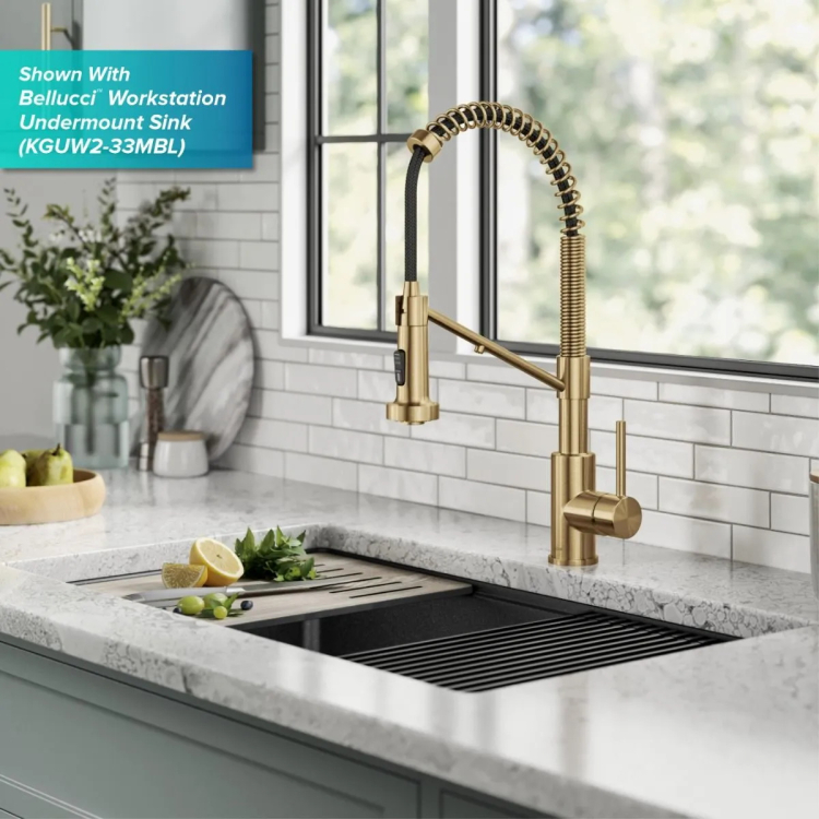 Змішувач кухонний 2в1 BOLDEN KFF-1610BB Kraus з підключенням фільтрованої води
