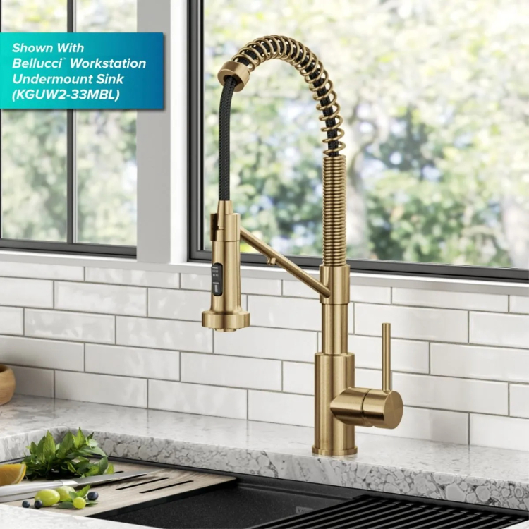 Змішувач кухонний 2в1 BOLDEN KFF-1610BB Kraus з підключенням фільтрованої води