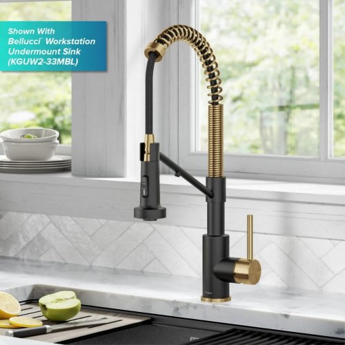 Змішувач кухонний 2в1 BOLDEN KFF-1610BBMB Kraus з підключенням фільтрованої води-foto13