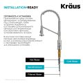Змішувач кухонний 2в1 BOLDEN™ KFF-1610MB Kraus з підключенням фільтрованої води