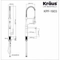 Кухонний змішувач ARTEC PRO™ KPF-1603BGMB Kraus *Товар з вітрини / з дефектами 