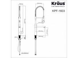 Кухонний змішувач ARTEC PRO™ KPF-1603BGMB Kraus *Товар з вітрини / з дефектами -foto5