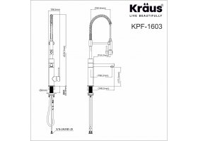 Кухонний змішувач ARTEC PRO™ KPF-1603BGMB Kraus *Товар з вітрини / з дефектами -foto5