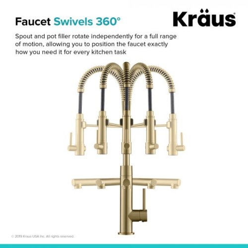 Кухонний змішувач ARTEC PRO™ KPF-1603BGMB Kraus-foto3