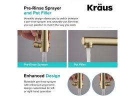 Кухонний змішувач ARTEC PRO™ KPF-1603BGMB Kraus *Товар з вітрини / з дефектами -foto7