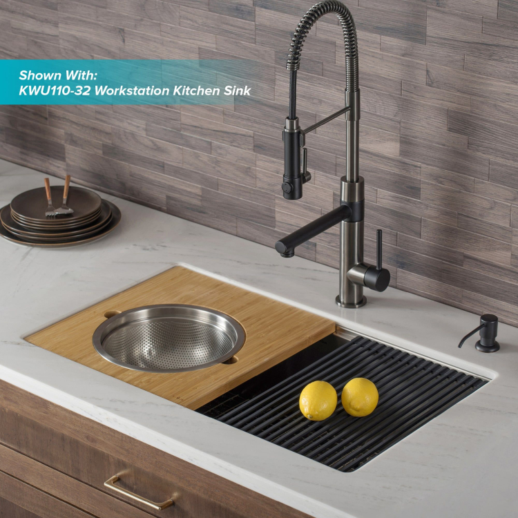 Кухонний змішувач ARTEC PRO™ KPF-1603MBSB Kraus