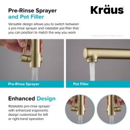 Кухонний змішувач ARTEC PRO™ KPF-1603MBSB Kraus-foto8