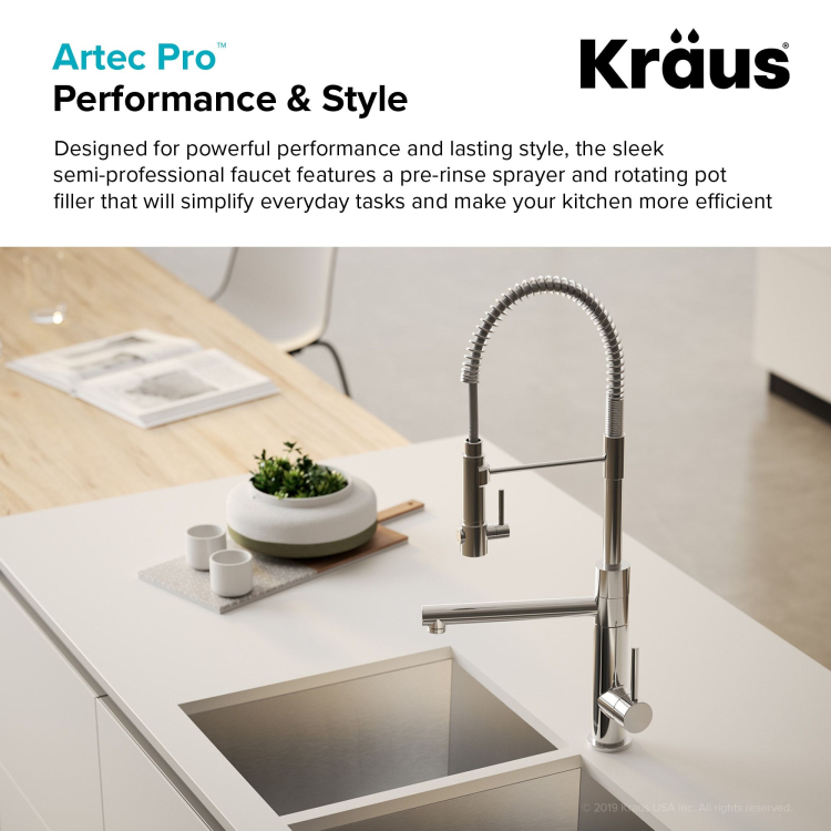 Кухонний змішувач ARTEC PRO™ KPF-1603SBBG Kraus